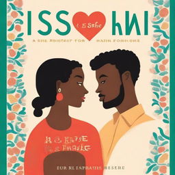 Create a book cover titled 'Is She the Right Man for Me' by Dr