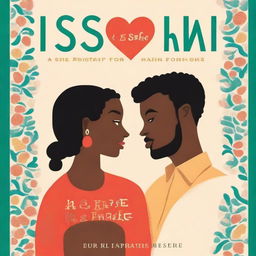 Create a book cover titled 'Is She the Right Man for Me' by Dr