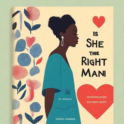 Create a book cover titled 'Is She the Right Man for Me' by Dr