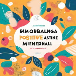 Create a book cover titled 'Embracing a Positive Mental Attitude' by Dr