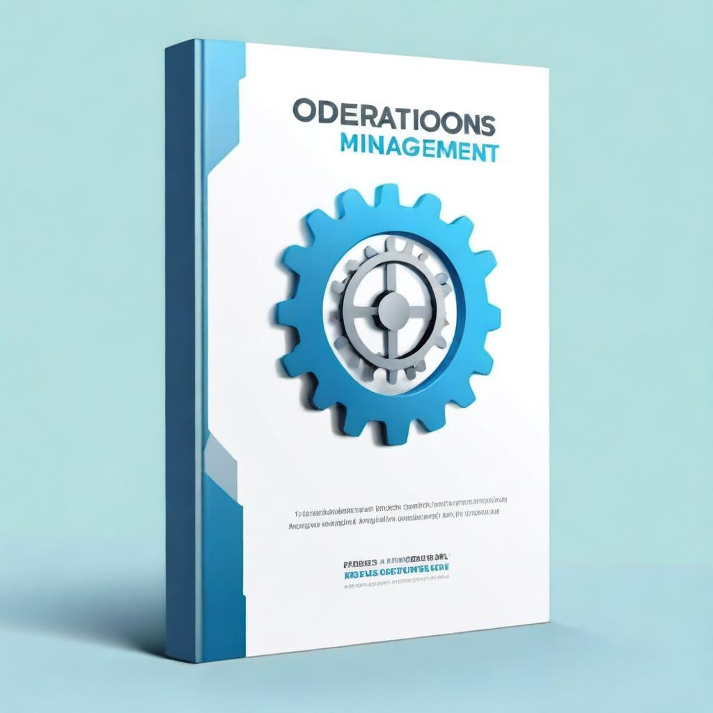 Design a cover for a book titled 'Operations Management'