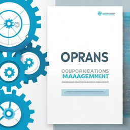 Design a cover for a book titled 'Operations Management'