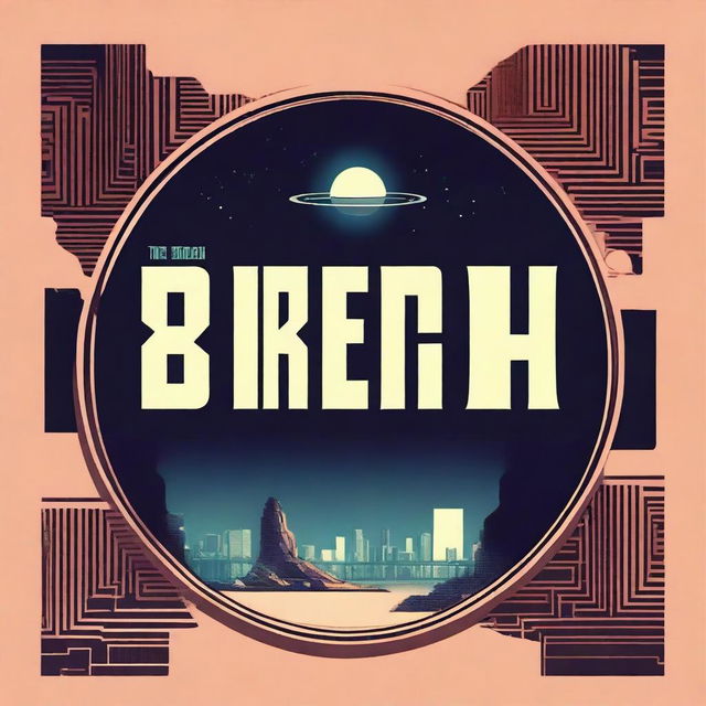 Create a movie title image for a sci-fi film called 'The Breach'