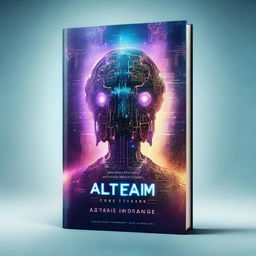 Design a captivating cover for a fantasy book about artificial intelligence