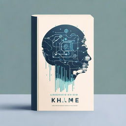 Design a minimalistic cover for a fantasy book about artificial intelligence