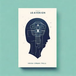 Design a minimalistic cover for a fantasy book about artificial intelligence, styled like a poster