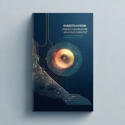 A modern and sleek book cover design for 'DIGITILIZATION HANDBOOK FOR TRAINING AND DEVELOPMENT'