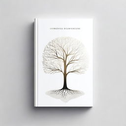 A simple book cover with a foil outline of a tree or a path, symbolizing growth and progress