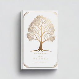 A simple book cover with a foil outline of a tree or a path, symbolizing growth and progress