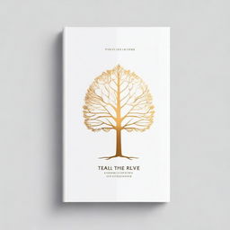 A simple book cover with a foil outline of a tree or a path, symbolizing growth and progress