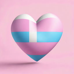 A vibrant and inclusive representation of the transgender flag, featuring soft pastel colors and symbols of unity and acceptance