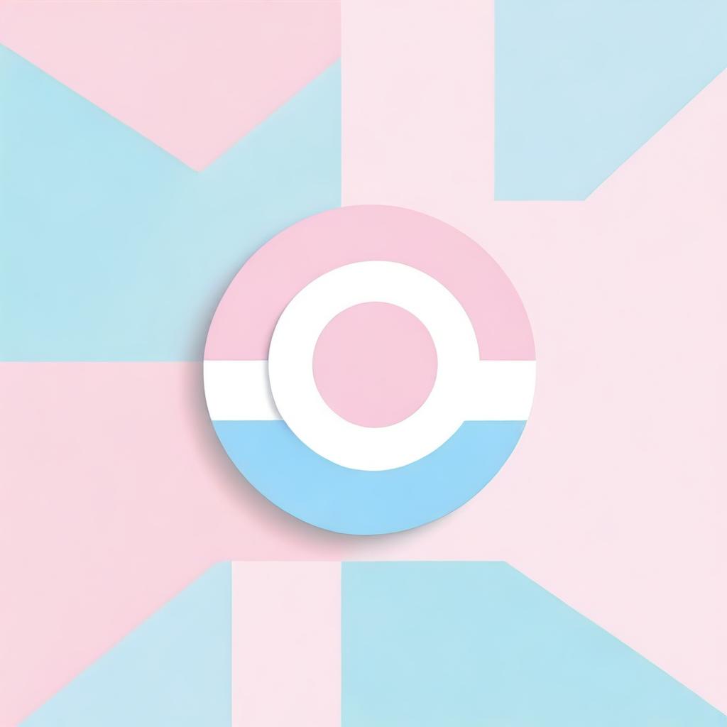 A vibrant and inclusive representation of the transgender flag, featuring soft pastel colors and symbols of unity and acceptance