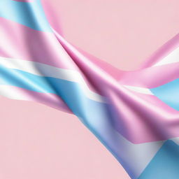 A vibrant and inclusive representation of the transgender flag, featuring soft pastel colors and symbols of unity and acceptance