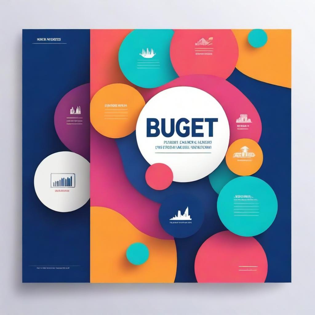 Design a professional and visually appealing cover for a project file on the topic of 'Budget'