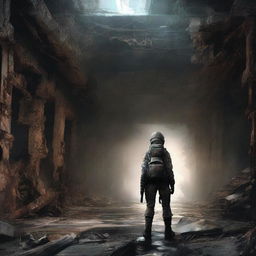 A cover inspired by the video game Metro 2033