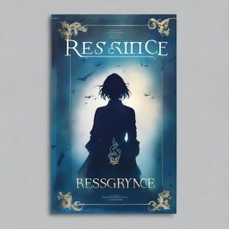 Design a book cover for 'Resurgence,' a fanfiction filled with heroes and angst