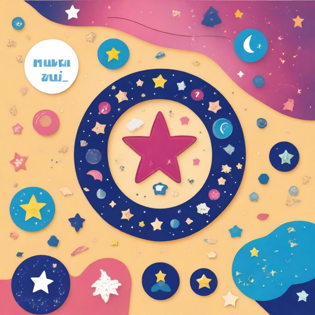 Design a kids quiz about Matariki with a vibrant and engaging interface