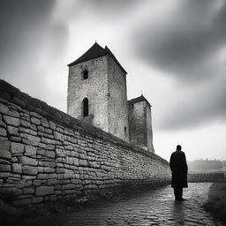 A semi-cloudy day in Cluj, showcasing the ancient fortress walls