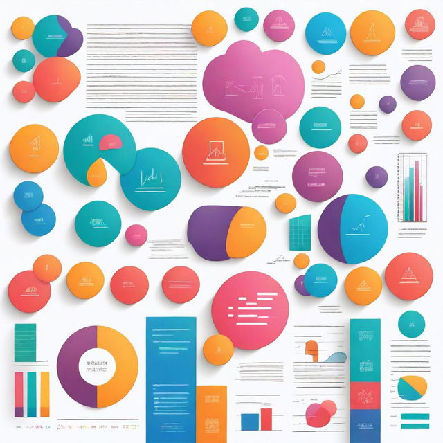 A vibrant and engaging cover for a math project titled 'Mathematics Project' featuring various graphs, charts, and mathematical symbols