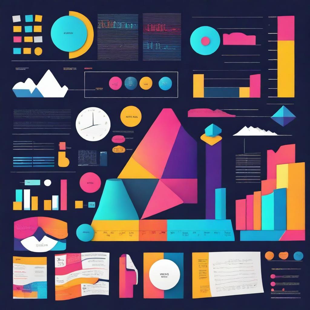 A vibrant and engaging cover for a math project titled 'Mathematics Project' featuring various graphs, charts, and mathematical symbols