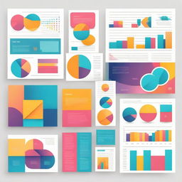 A vibrant and engaging cover for a math project titled 'Mathematics Project' featuring various graphs, charts, and mathematical symbols