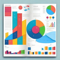 A vibrant and engaging cover for a math project titled 'Mathematics Project' featuring various graphs, charts, and mathematical symbols