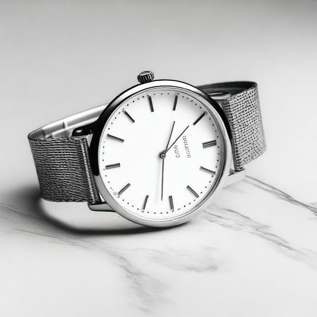 A sleek and modern steel watch from the CARANS collection