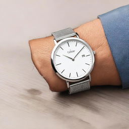 A sleek and modern steel watch from the CARANS collection