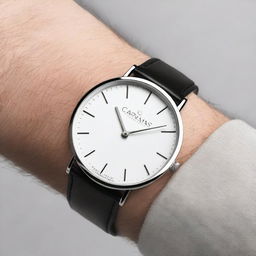 A sleek and modern steel watch from the CARANS collection