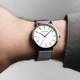 A sleek and modern steel watch from the CARANS collection