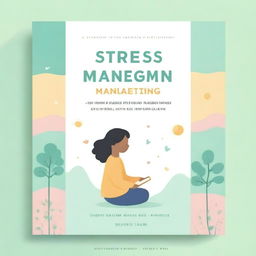 A light and eye-catching book cover for a guide on stress management in parenting