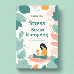 A light and eye-catching book cover for a guide on stress management in parenting