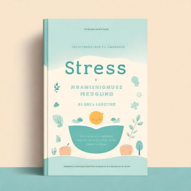 A light and eye-catching book cover for a guide on stress management in parenting