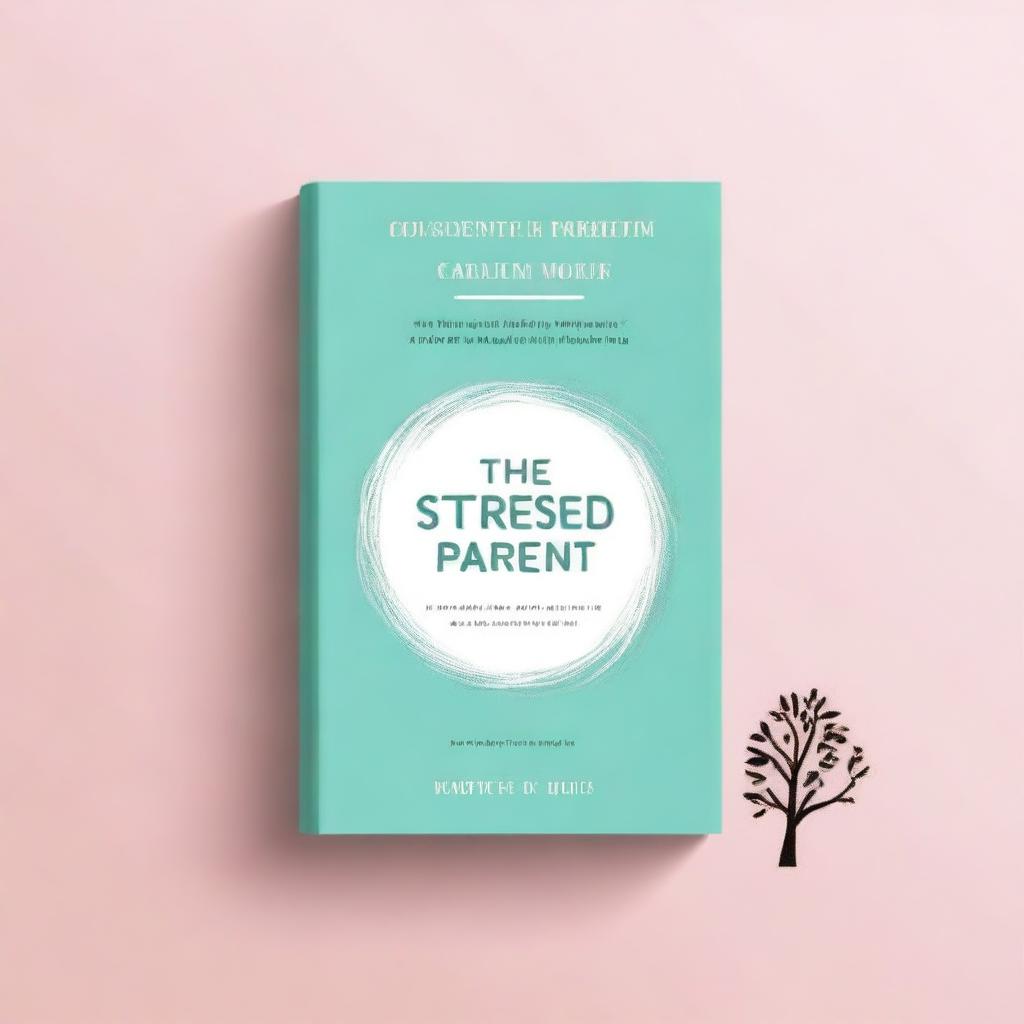 An eye-catching and light book cover for 'The Stressed Parent: Written by a Mother for You