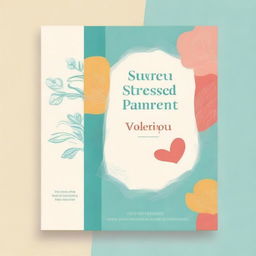 An eye-catching and light book cover for 'The Stressed Parent: Written by a Mother for You