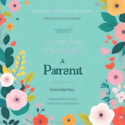 An eye-catching and light book cover for 'The Stressed Parent: Written by a Mother for You