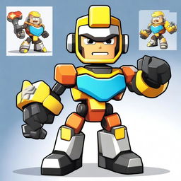 Create a Brawl Stars character named Freddie, part of the Mecha Squad