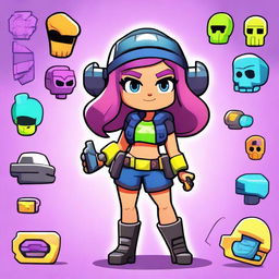 Create a new Brawl Stars girl character named Emily