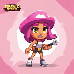 Create a new Brawl Stars girl character named Mandy from the Rumble Jungle