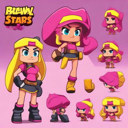 Create a new Brawl Stars girl character named Mandy from the Rumble Jungle