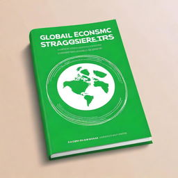 Design a book cover with the title 'GLOBAL ECONOMIC STRATEGIES FOR SUSTAINABLE GROWTH'