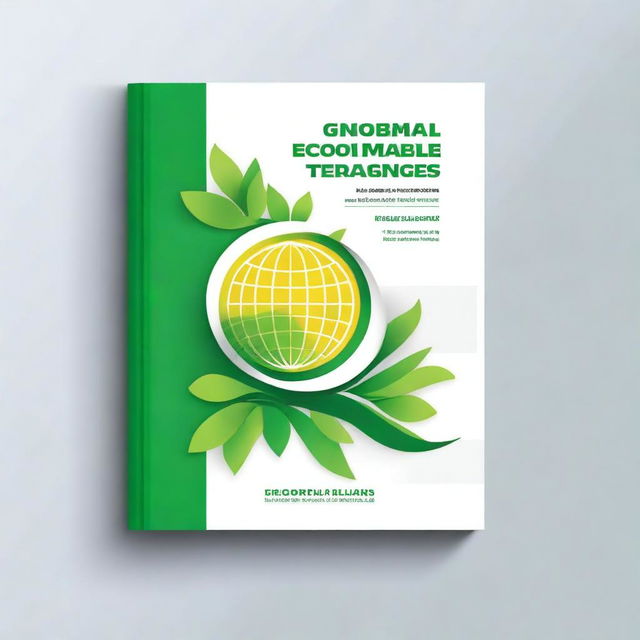 Design a book cover with the title 'GLOBAL ECONOMIC STRATEGIES FOR SUSTAINABLE GROWTH'