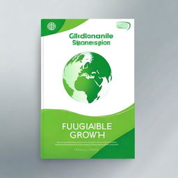 Design a book cover with the title 'GLOBAL ECONOMIC STRATEGIES FOR SUSTAINABLE GROWTH'