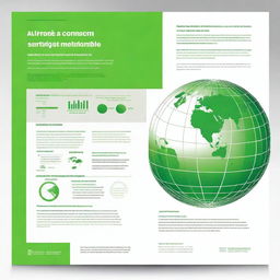 Design both the front and back cover for a book titled 'GLOBAL ECONOMIC STRATEGIES FOR SUSTAINABLE GROWTH', written by two professors in the management and economy field