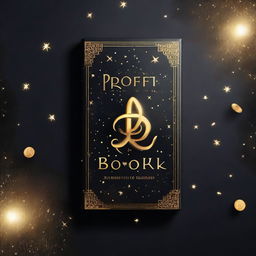 A black magic book cover with the title 'Profit Book' and a golden money symbol