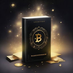 A black magic book cover with the title 'Profit Book' and a golden money symbol