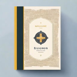 A cover design for a college reference book on religion