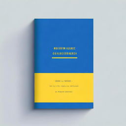 A blue book cover with yellow accents