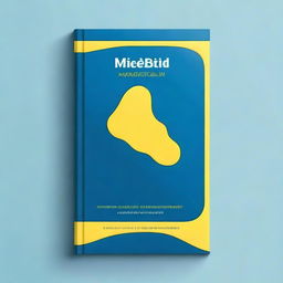 Create a book cover that features a predominantly blue background with a yellow tear design