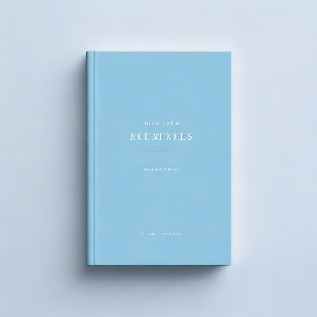 A light blue book cover with a minimalist design